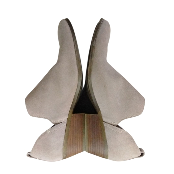 Joie Rowen Cutout Pointed Toe Western Booties Tan Suede Ankle Boots Sz 10 M - Picture 2 of 11